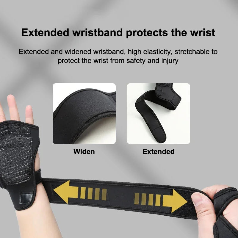 Black High Quality Weightlifting Gloves