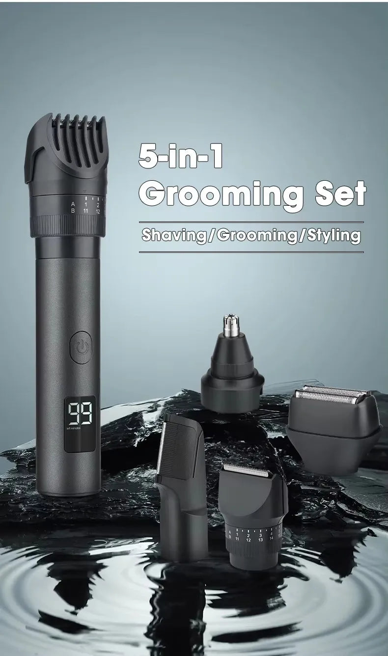 Waterproof Body/Beard Hair Trimmer for Men